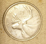 25 cents Canada 1960 srebro 800