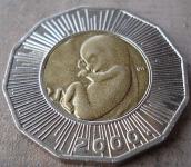 25 KUNA 2000  HRVATSKA  FETUS BABY COIN   UNC - pogleda video