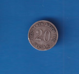 2803 - NJEMAČKA REICH 20 PFENNING 1876