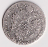 3 krajcara Austrija 1815 srebro 344