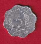 4078 / EAST CARREBEAN STATES 5  cents 1998