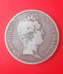 5 francs 1830 B Louis Philippe I bez I Rijetko GREŠKA!!!