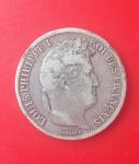 RIJETKO 5 francs 1831 Q Louis Philippe I 25gr srebro
