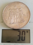50 Francs Hercules 1977, 30 g Srebro 0.9