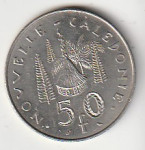 50 FRANK 1967 NOUVELE CALEDONIE