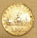 500 lira Italija 1959 srebro 835