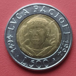 500 lira Luca Pacioli 1494-1994
