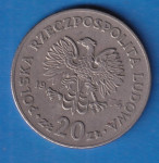 813 - POLJSKA 20 ZLOTY 1974