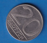 880 - POLSKA 20  ZLOTY 1990