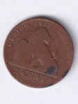 969 - BELGIA  2 cent 1865
