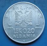 ALBANIA 0.20 LEK 1939