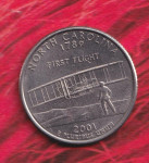 Amerika - Usa Quarter DOLLAR 2001 (kovnica P ) 452