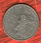 AMERIKA USA SAD Quarter DOLLAR 2000 NEW HAMPSHIRE #088