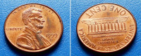AMERIKA USA UNITED STATES 1 CENT 1999 D KM.201.b - ABRAHAM LINCOLN