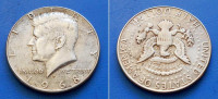 AMERIKA USA UNITED STATES(HALF)1/2 $ 1968 D SREBRO KM.202a-J.F KENNEDY
