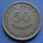 ANGOLA 50 CENTAVOS 1954