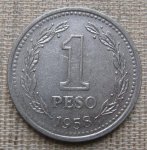 ARGENTINA 1 PESO 1958