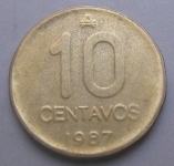 ARGENTINA 10 CENTAVOS 1987