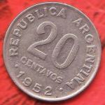 Argentina 20 centavos 1952 (Ko 1133)
