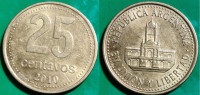 Argentina 25 centavos, 2010 ***/