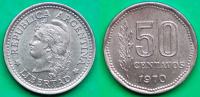 Argentina 50 centavos, 1970
