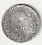 AU MAĐARSKA 1 KORONA 1893 AG UNC