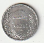 AU MAĐARSKA 1 KORONA 1893 AG UNC