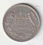 AU MAĐARSKA 5 KORONA 1909 AG UNC