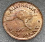 AUSTRALIA 1/2 PENNY 1964