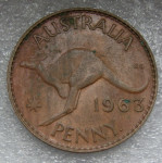 AUSTRALIA 1 PENNY 1963