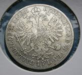 AUSTRIA 1 FLORIN 1861A Silver