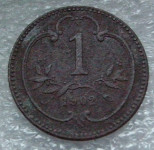 AUSTRIA 1 HELLER 1902