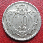 AUSTRIA 10 HELLER 1907