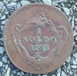 Austrija Gorizia 1 soldo 1877.g. K