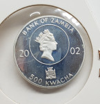 BANK OF ZAMBIA, 500 KWACHA (OLYMPIC GAMES MUNICH 1972.), 2002.
