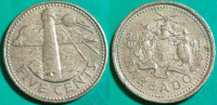 Barbados 5 cents, 2001 ***/