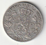 BELGIA 5 F 1873 AG UNC