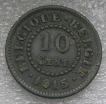 BELGIUM 10 CENTIMES 1915