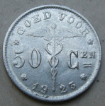 BELGIUM 50 CENTIMES 1923