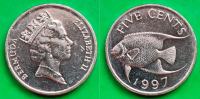 Bermuda 5 cents, 1997 UNC ***/