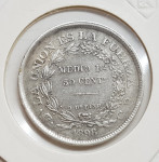BOLIVIA, 1.2 BOLIVIANO, 50 CENTAVOS, 1898.