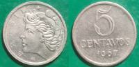 Brazil 5 centavos, 1967 ****/
