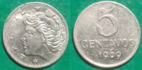 Brazil 5 centavos, 1969 ****/