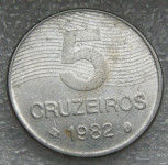 BRAZIL 5 CRUZEIROS 1982