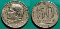 Brazil 50 centavos, 1948 Eurico Dutra ***/