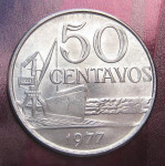 BRAZIL 50 CENTAVOS 1977