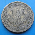 CAMEROON 1 FRANC 1924
