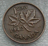 CANADA 1 CENT 1942