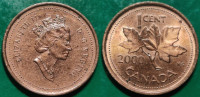 Canada 1 cent, 2000 W/o mintmark ***/