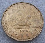 CANADA 1 DOLLAR 1989